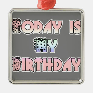 Ornement En Métal Cadeau HakunaMatata Aujourd'hui est mon anniversai