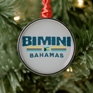 Ornement En Métal Cadeau souvenir Bahamas : Bimini Bahamas Independe