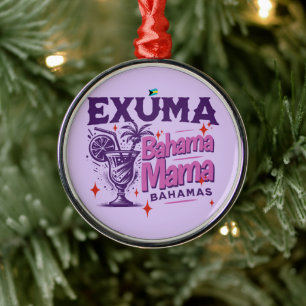 Ornement En Métal Cadeau souvenir Bahamas : Exuma Bahamas Bahama Mam