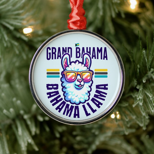Ornement En Métal Cadeau souvenir Bahamas : Grand Bahama Bahamas Lla (Arbre)