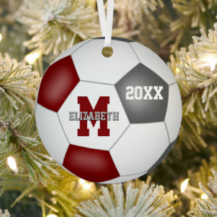 Ornement En Métal cadeau souvenir des couleurs du club de football g