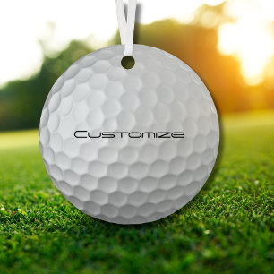 Ornement En Métal Cadeaux de balles de golf personnalisées de la sér
