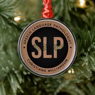 Ornement En Métal Cadeaux Empreintes de léopard Pathologiste de la p