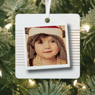 Ornement En Métal Cadre photo de Noël do-it-yourself Modèle