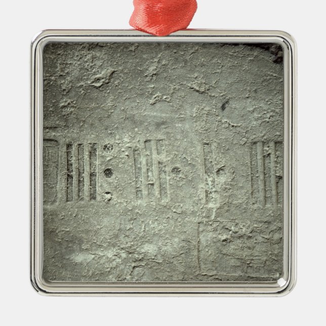 Ornement En Métal Calendrier (Devant)