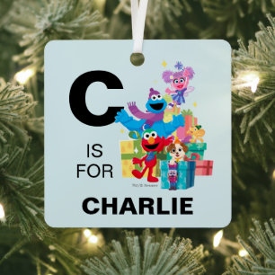 Ornement En Métal Camarades et cadeaux de Sesame Street