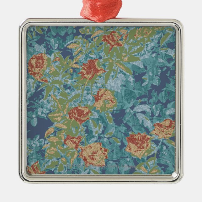 Ornement En Métal Camouflage et fleurs (Devant)