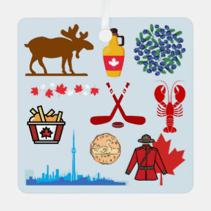 Ornement En Métal Canada Amusant