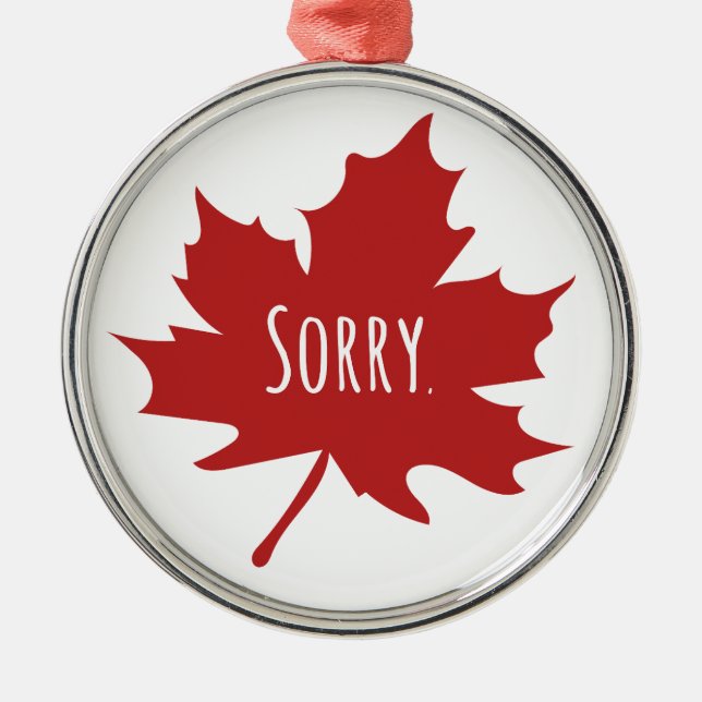 Ornement En Métal Canadian (Devant)