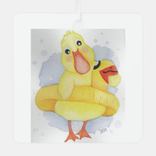 Ornement En Métal Canard en caoutchouc