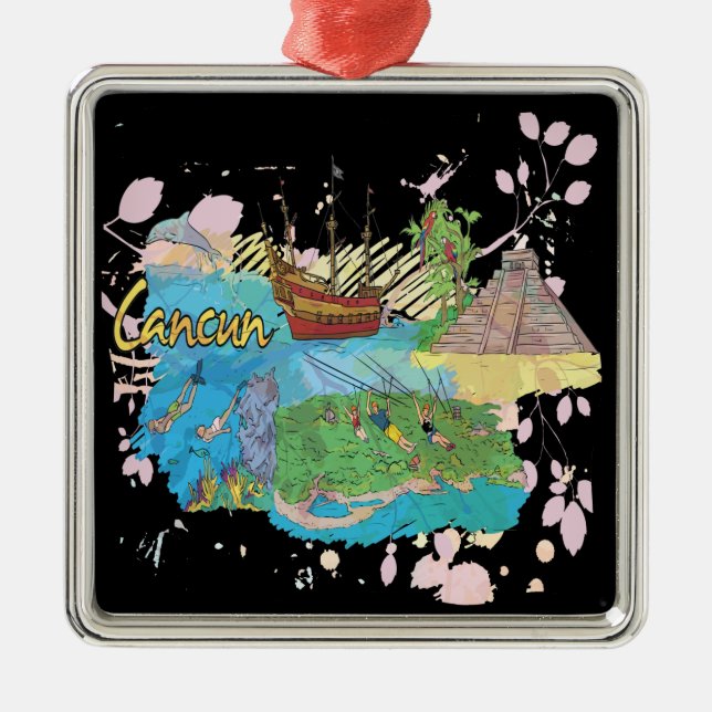 Ornement En Métal Cancun (Devant)