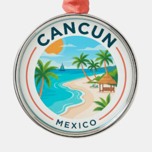 Ornement En Métal Cancun Mexique Voyage Plage Mexique