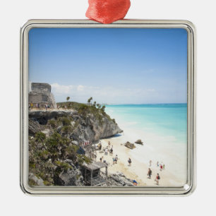 Ornement En Métal Cancun, Quintana Roo, Mexique - Ruines sur une col