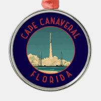 Cape Canaveral Floride Retro Cercle désorganisé