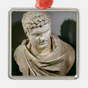 Ornement En Métal Caracalla, le marbre romain cuirassed le buste,
