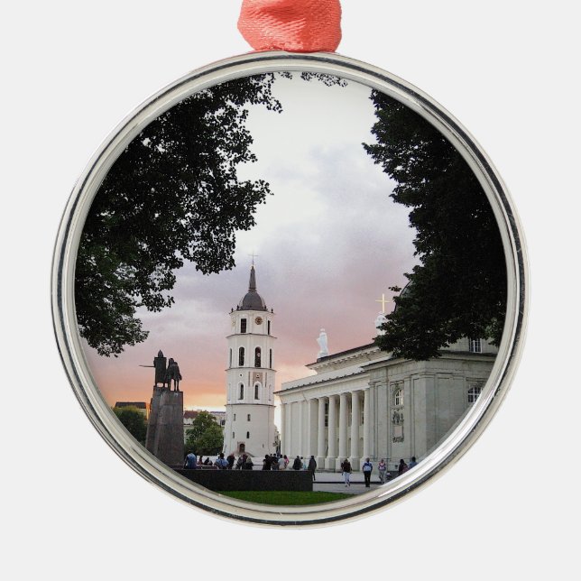 Ornement En Métal Carré de la cathédrale à Vilnius, LITUANIE — (Devant)