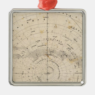 Ornement En Métal Carte céleste