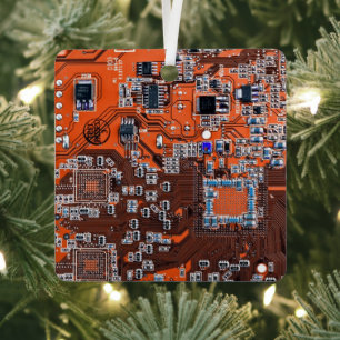 Ornement En Métal Carte circuit imprimé circuit orange PCB