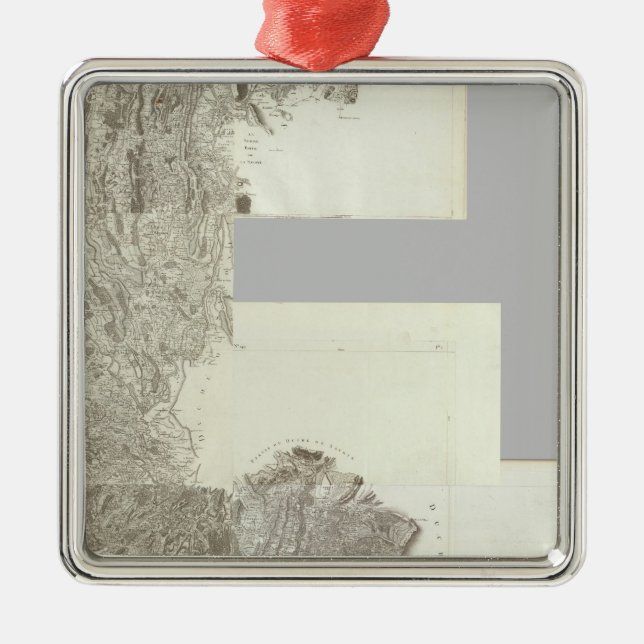 Ornement En Métal Carte composite de France 4 (Devant)