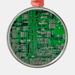 Ornement En Métal Carte de circuit