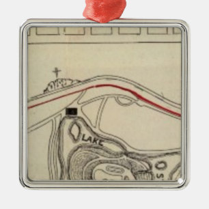 Ornement En Métal Carte de Golden Gate Park