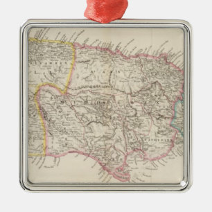 Ornement En Métal Carte de la Jamaïque