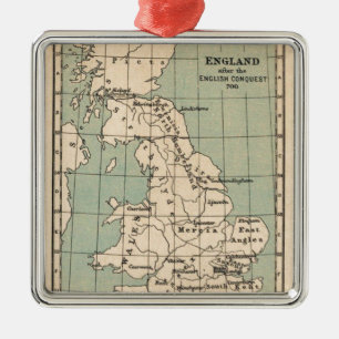 Ornement En Métal Carte de la vieille Angleterre