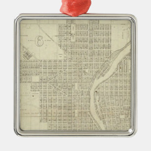 Ornement En Métal Carte de Milwaukee