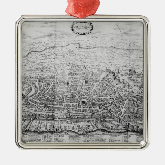 Ornement En Métal Carte de Rome (Devant)