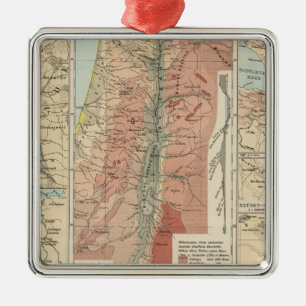 Ornement En Métal Carte du Tieflander Atlas
