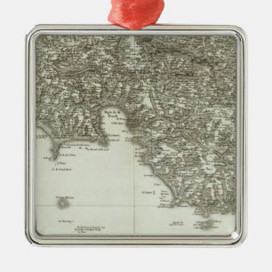 Ornement En Métal Carte gravée de la France 2