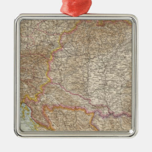Ornement En Métal Carte hongroise d'empire de l'Autriche