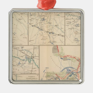 Ornement En Métal Cartes de campagne de Savannah Goldsborough
