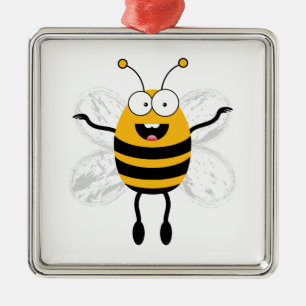 Ornement En Métal Cartoon Bee