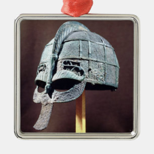 Ornement En Métal Casque, du trésor de Vendel
