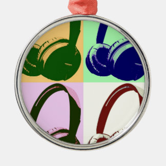 Ornement En Métal Casques de quatre couleurs Pop Art