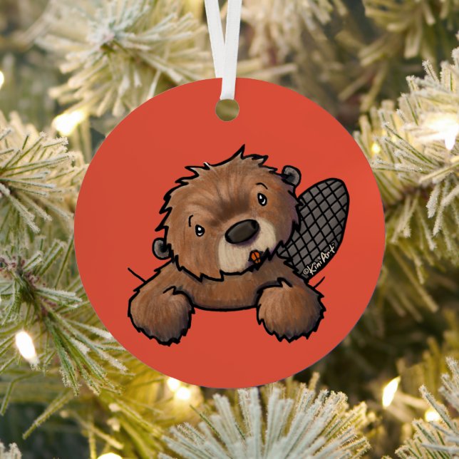 Ornement En Métal Castor KiniArt (Insitu)