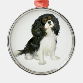 Ornement En Métal Cavalier King Charles - tricolore