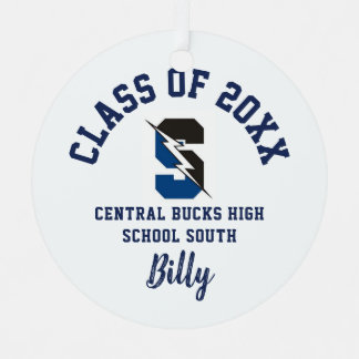 Ornement En Métal Central Bucks South Ornament Christmas Holiday