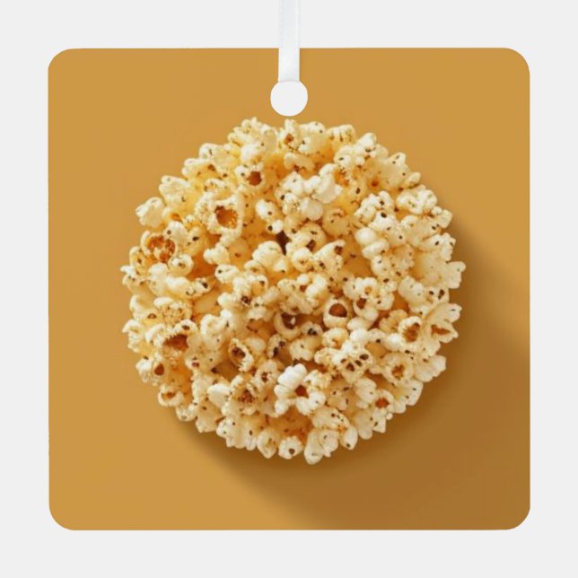 Ornement En Métal Cercle de maïs dans un Arrière - plan Brown (Recto)