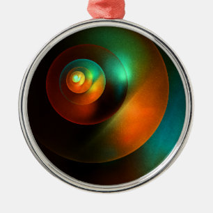 Ornement En Métal Cercles colorés Motif d'art Abstrait moderne #18