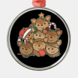 Ornement En Métal Cerf sapin de Noël Funny animal de Noël en céramiq
