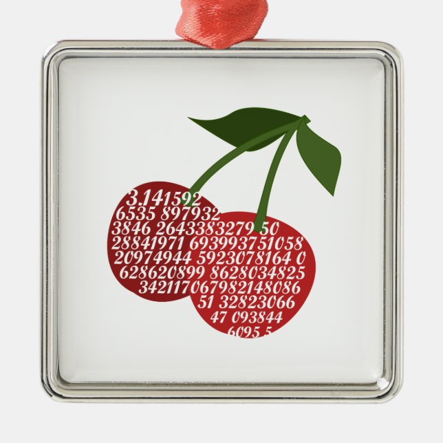 Ornement En Métal Cerise Terminée Pi (Devant)