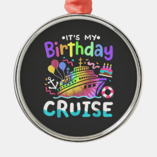 Ornement En Métal C'est mon voyage de vacances en croisière teint en
