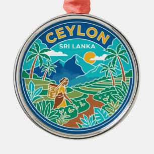 Ornement En Métal Ceylan Sri Lanka