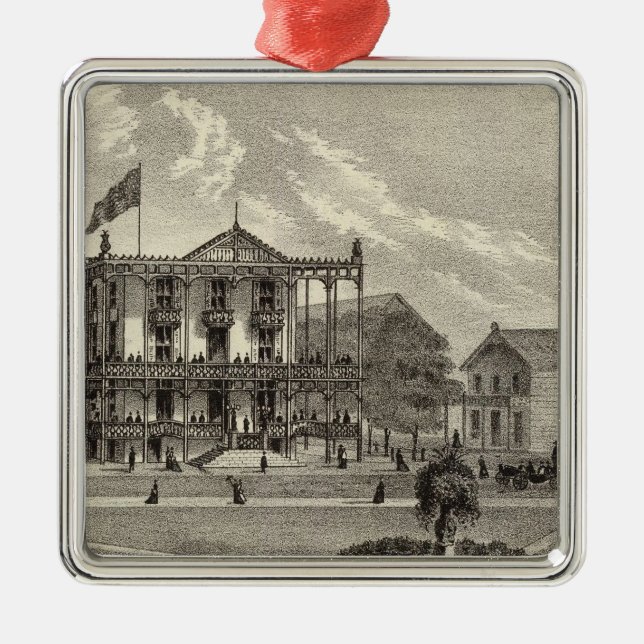 Ornement En Métal Chambre d'Arlington, verger d'océan, NJ (Devant)