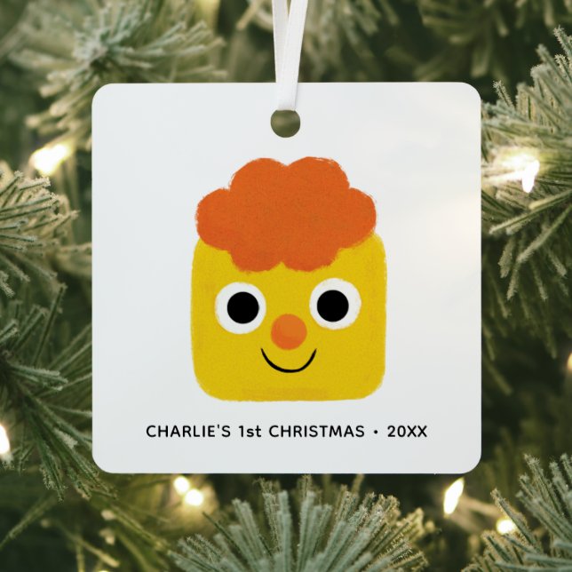 Ornement En Métal Chansons super simples | Premier Noël personnalisé (Insitu)