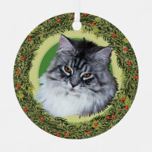 Chat à coon XMas Wreath Maine