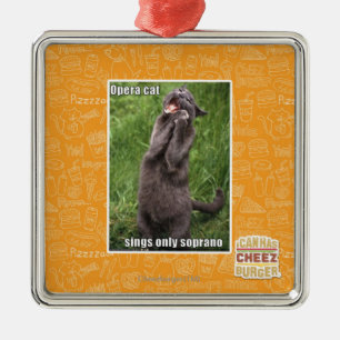 Ornement En Métal Chat d'opéra