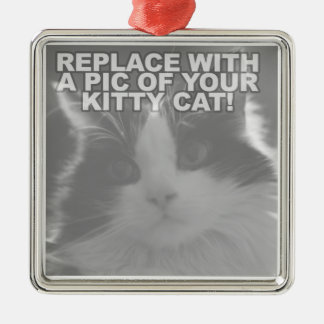 Ornement En Métal Chat Kitty personnalisé